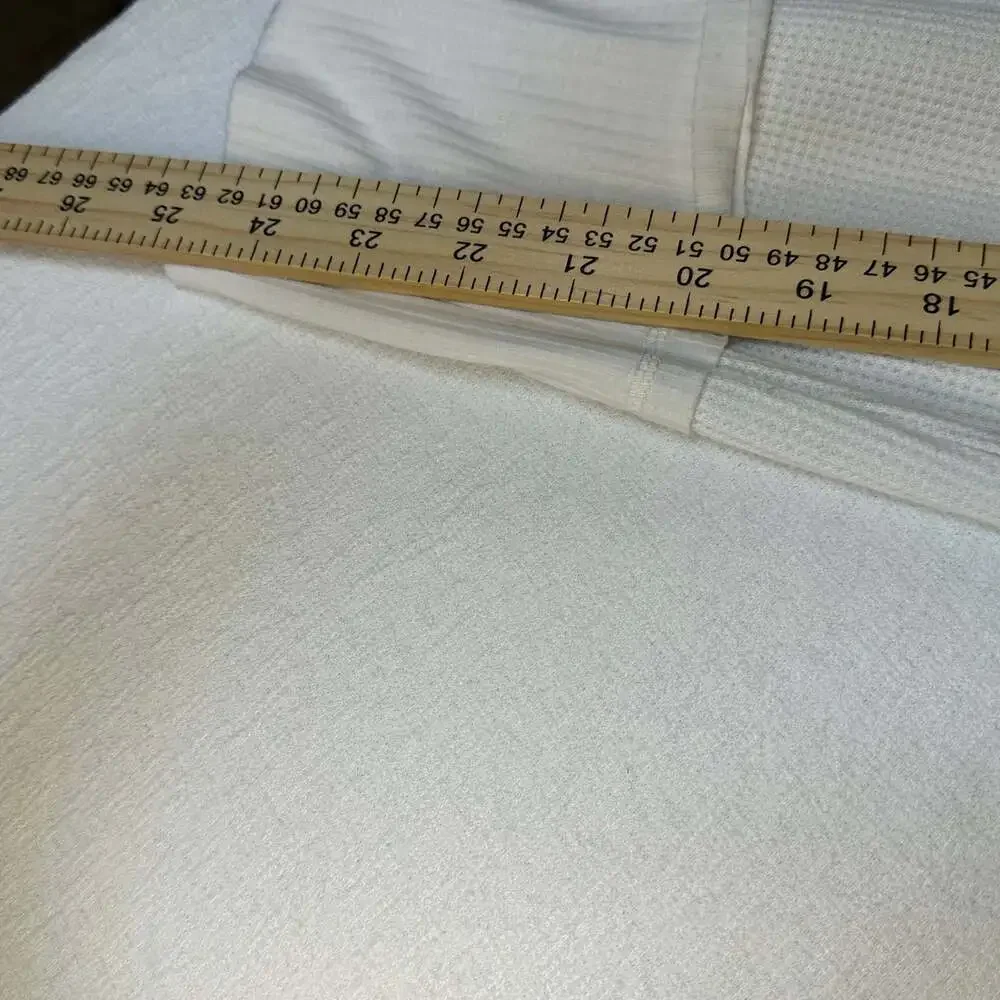 Chelsea & Violet L/S Womens XL Waffle Oversized Shirt Cream White - Picture 5 of 9